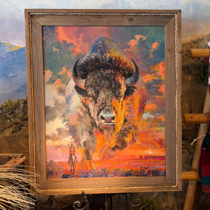 'Buffalo Bull Rising'  by Valeriy Kagounkin
