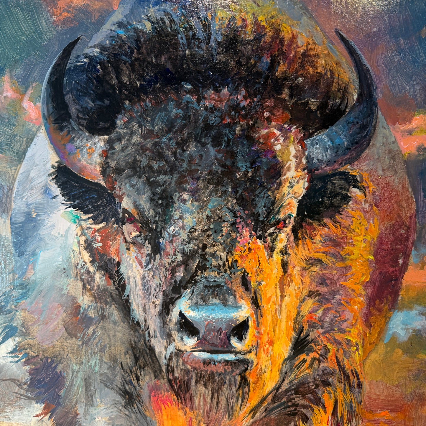 'Buffalo Bull Rising'  by Valeriy Kagounkin