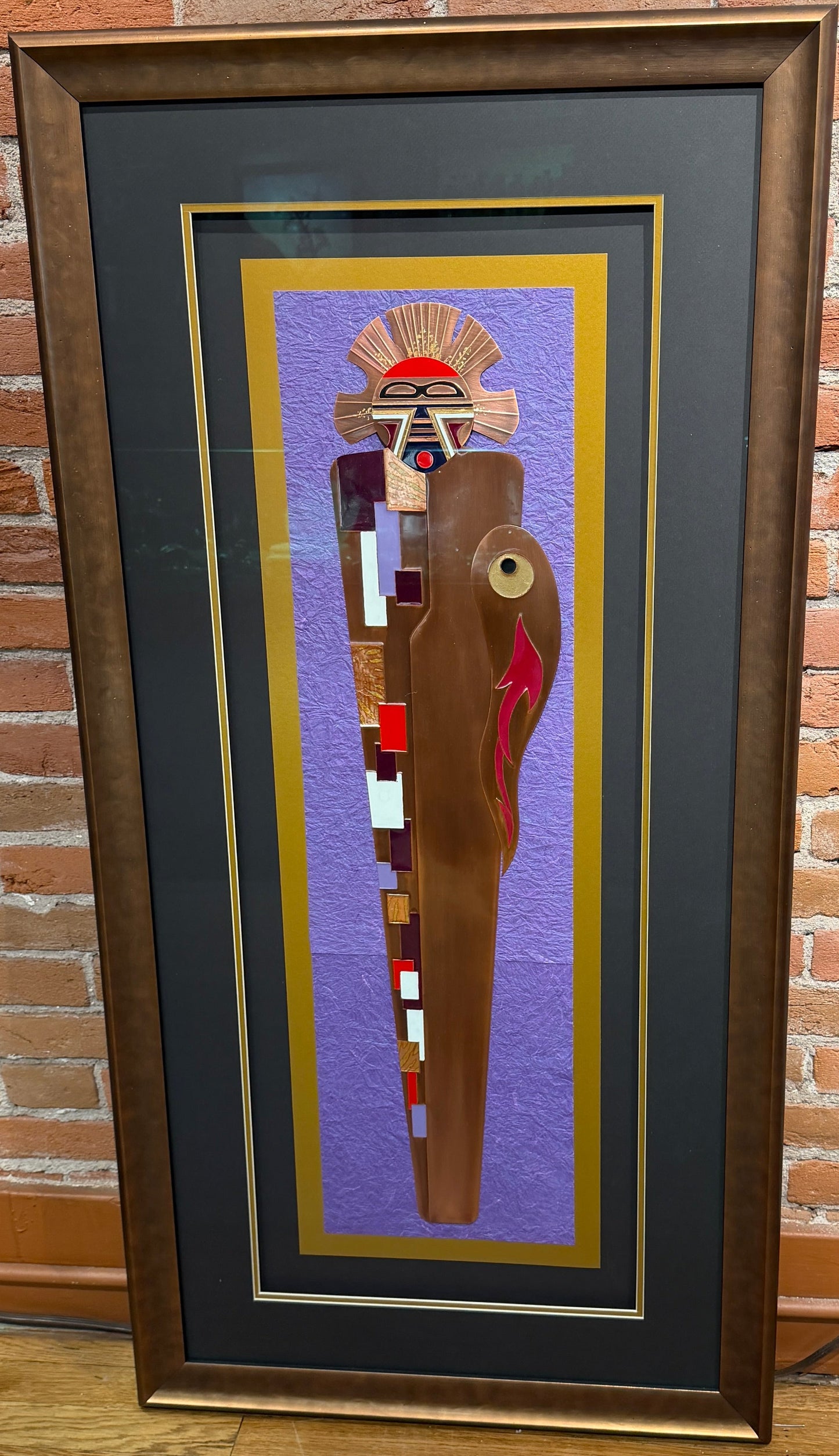 Contemporary Copper Art Oberkirsch Design - Kachina VIII