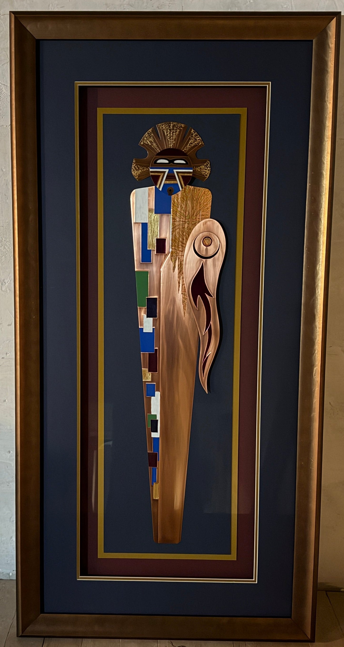 Contemporary Copper Art Oberkirsch Design - Kachina VIII