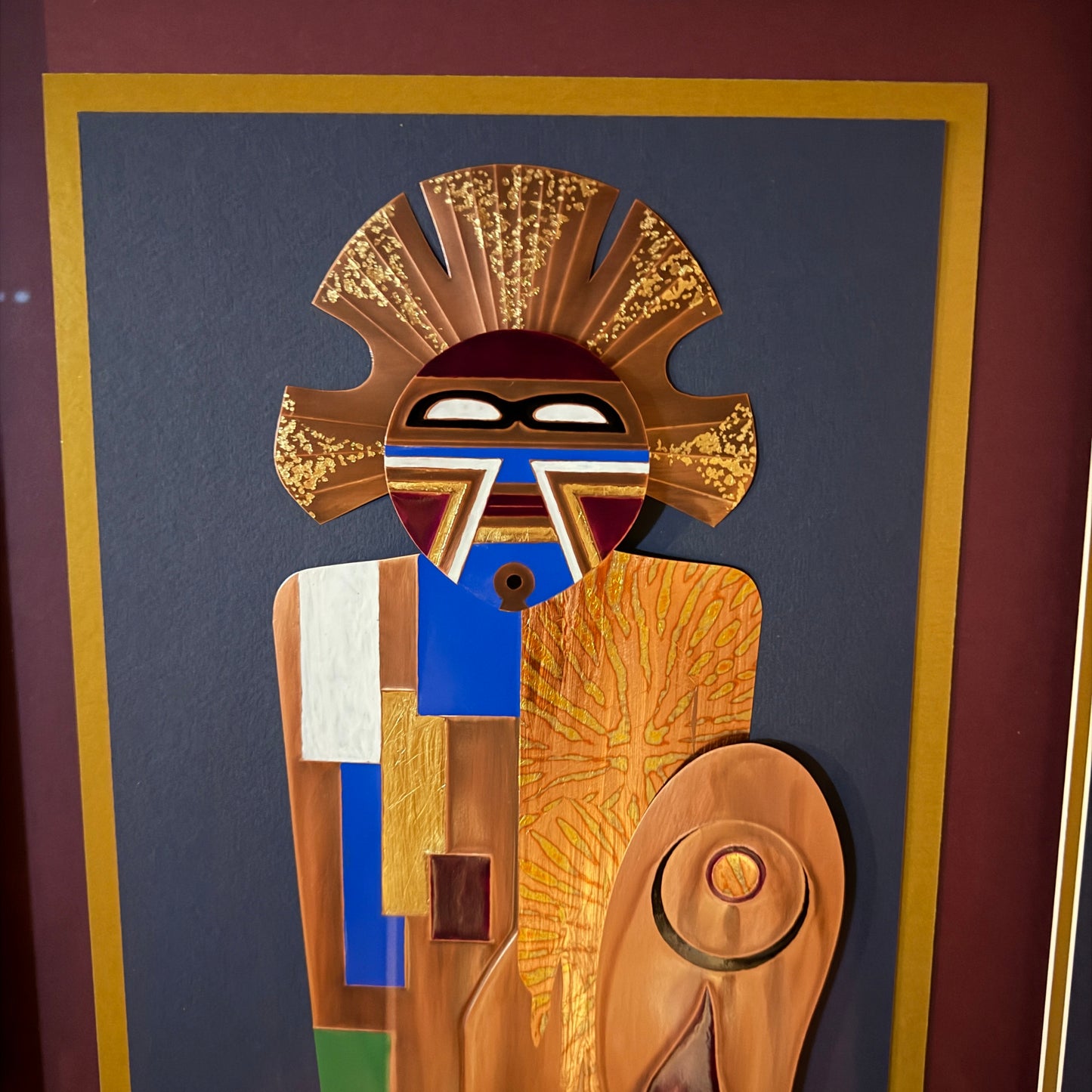 Contemporary Copper Art Oberkirsch Design - Kachina VIII