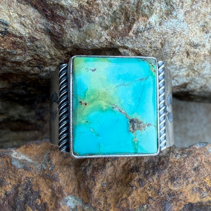Royston Turquoise Sterling Silver Ring by Ray Bennett - Size 11