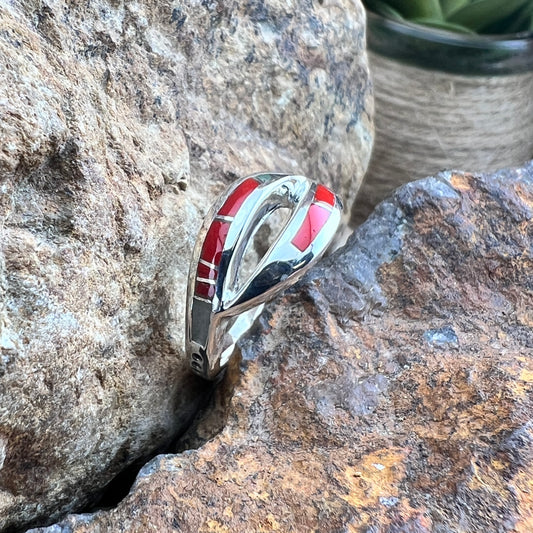 David Rosales Rosarita Inlaid Sterling Silver Ring