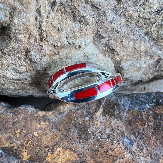 David Rosales Rosarita Inlaid Sterling Silver Ring