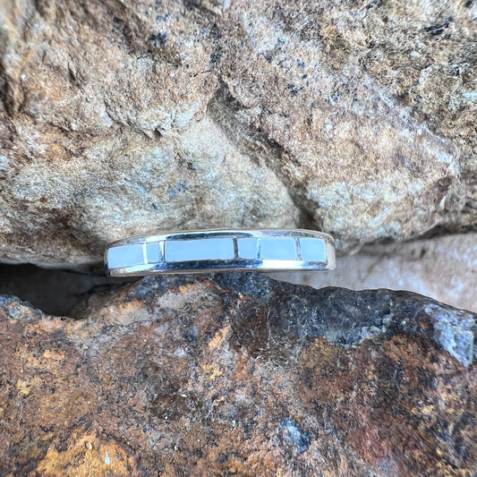 David Rosales Pristine Inlaid Sterling Silver Ring