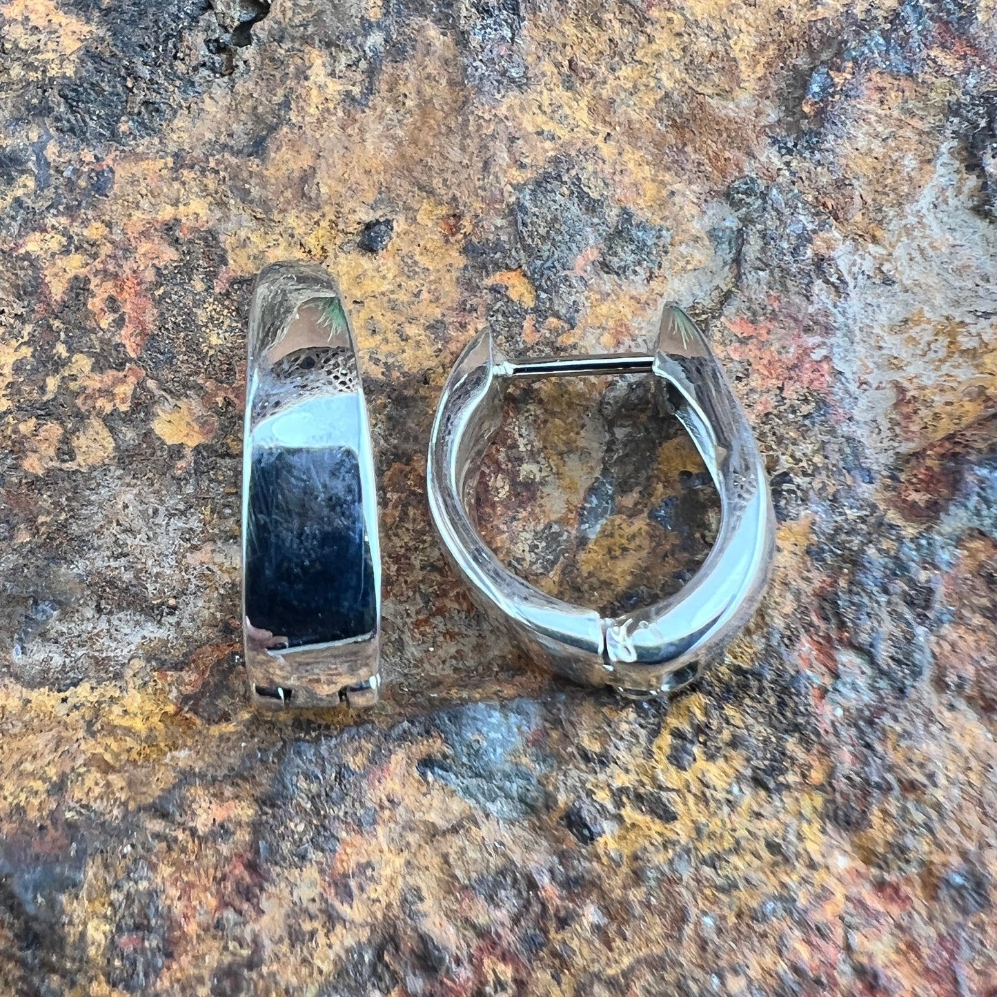 David Rosales Sterling Silver Earrings Huggie