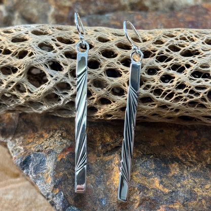 Sterling Silver Dangle Earrings by Artie Yellowhorse