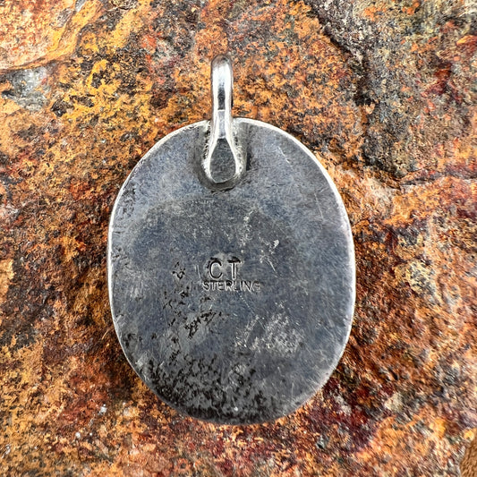 Vintage - Lapis Pendant - Hallmarked CT - Estate