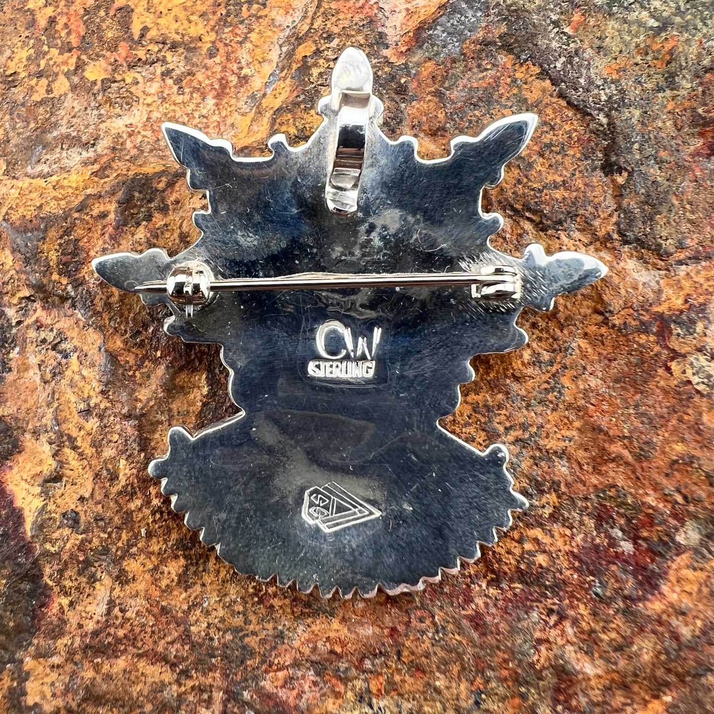 Vintage David Rosales Kachina Pendant/Brooch - Estate