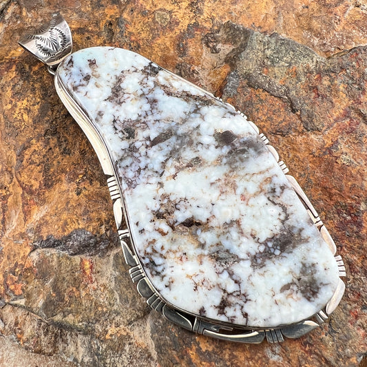 Vintage Large Wild Horse Stone Pendant - Estate