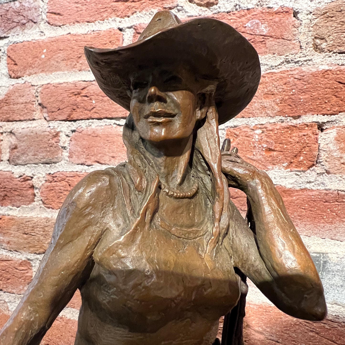I Saddle My Own  Horse by Deborah Copenhaver Fellows, Sculptor
