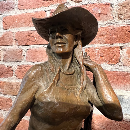 I Saddle My Own  Horse by Deborah Copenhaver Fellows, Sculptor