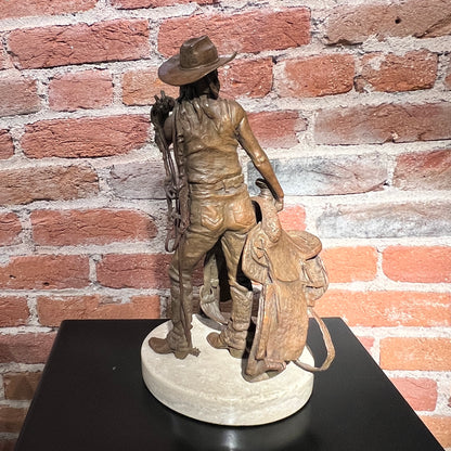 I Saddle My Own  Horse by Deborah Copenhaver Fellows, Sculptor