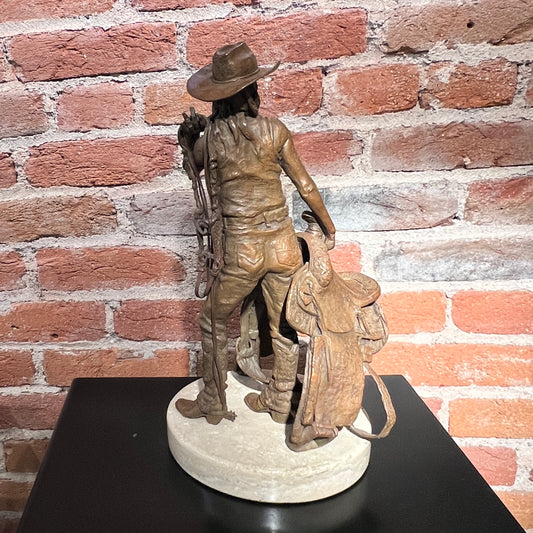 I Saddle My Own  Horse by Deborah Copenhaver Fellows, Sculptor