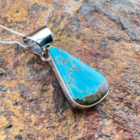 Number 8 Turquoise Pendant by Henry Mariano