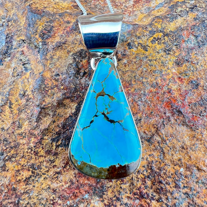 Number 8 Turquoise Pendant by Henry Mariano