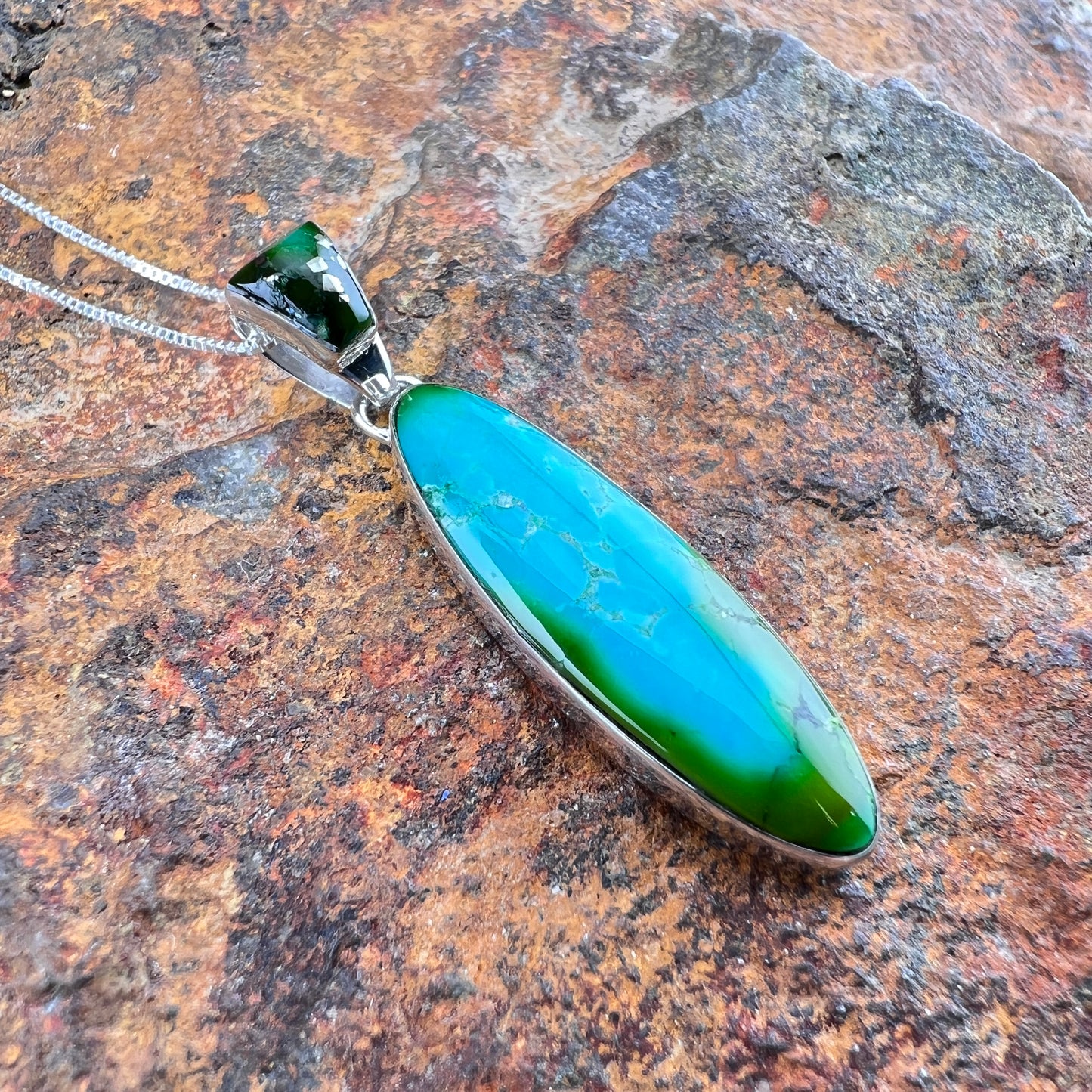 Sonoran Gold Turquoise Pendant by Cathy Webster