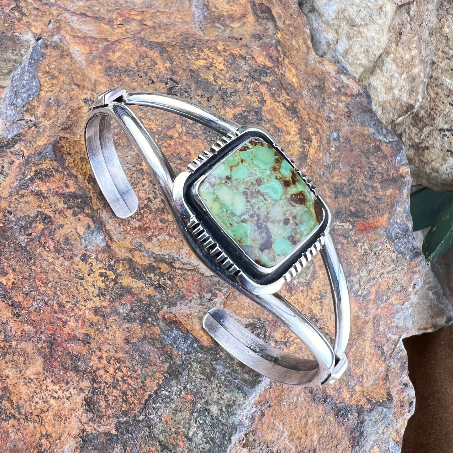 Blackjack Turquoise Bracelet by Wil Denetdale