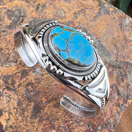 Number 8 Turquoise Bracelet by Wil Denetdale