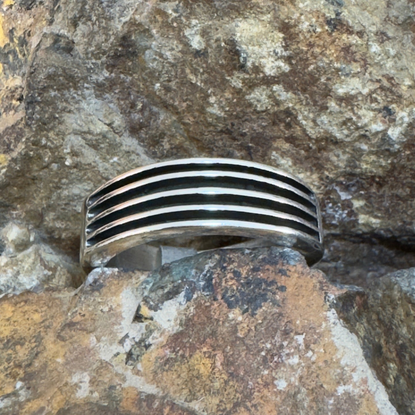Sterling Silver Track Ring by Frances Jones