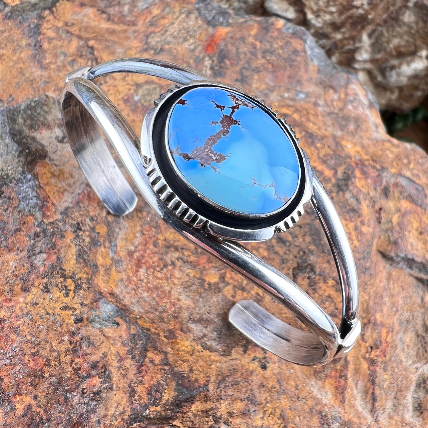 Golden Hills Turquoise Bracelet by Wil Denetdale