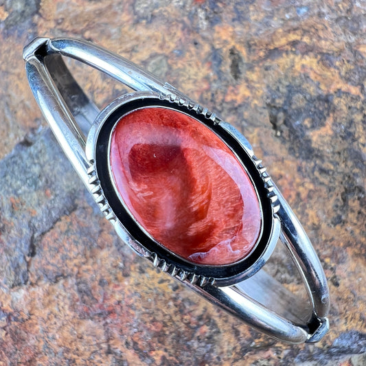 Red Spiny Oyster Bracelet by Wil Denetdale