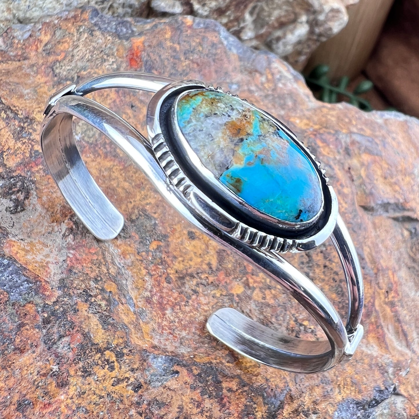 Sonoran Gold Turquoise Bracelet by Wil Denetdale