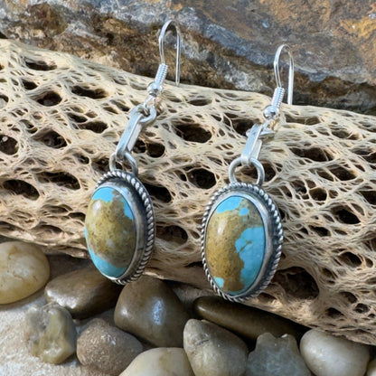 Old Kingman Turquoise Necklace & Earring Set by Mary Tso