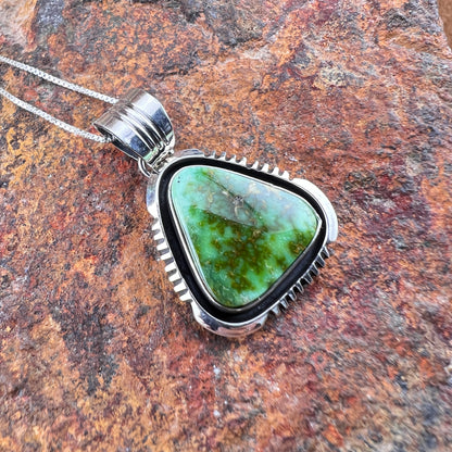 Sonoran Gold Turquoise Pendant by Wil Denetdale