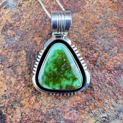 Sonoran Gold Turquoise Pendant by Wil Denetdale