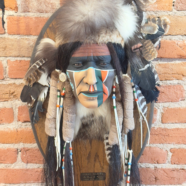 First Native Spirit Mask by Cindy Jo Popejoy - Estate