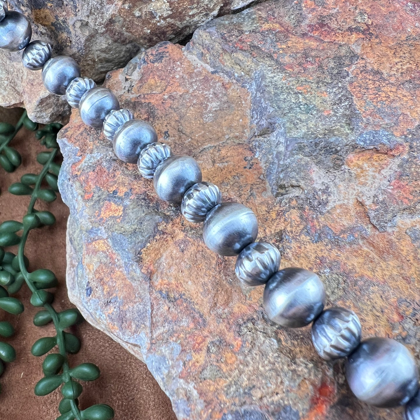 24"  Navajo Pearl Necklace by Preston Haley