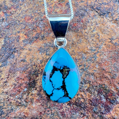 Cloud Mountain Polychrome & Sterling Pendant by Cathy Webster