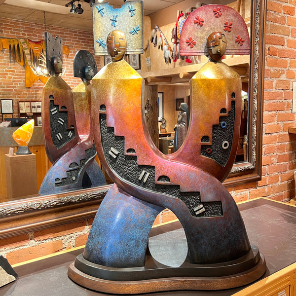 Relationship: The Eternal Journey, Joe Cajero, Jemez Pueblo, Native American Sculptor