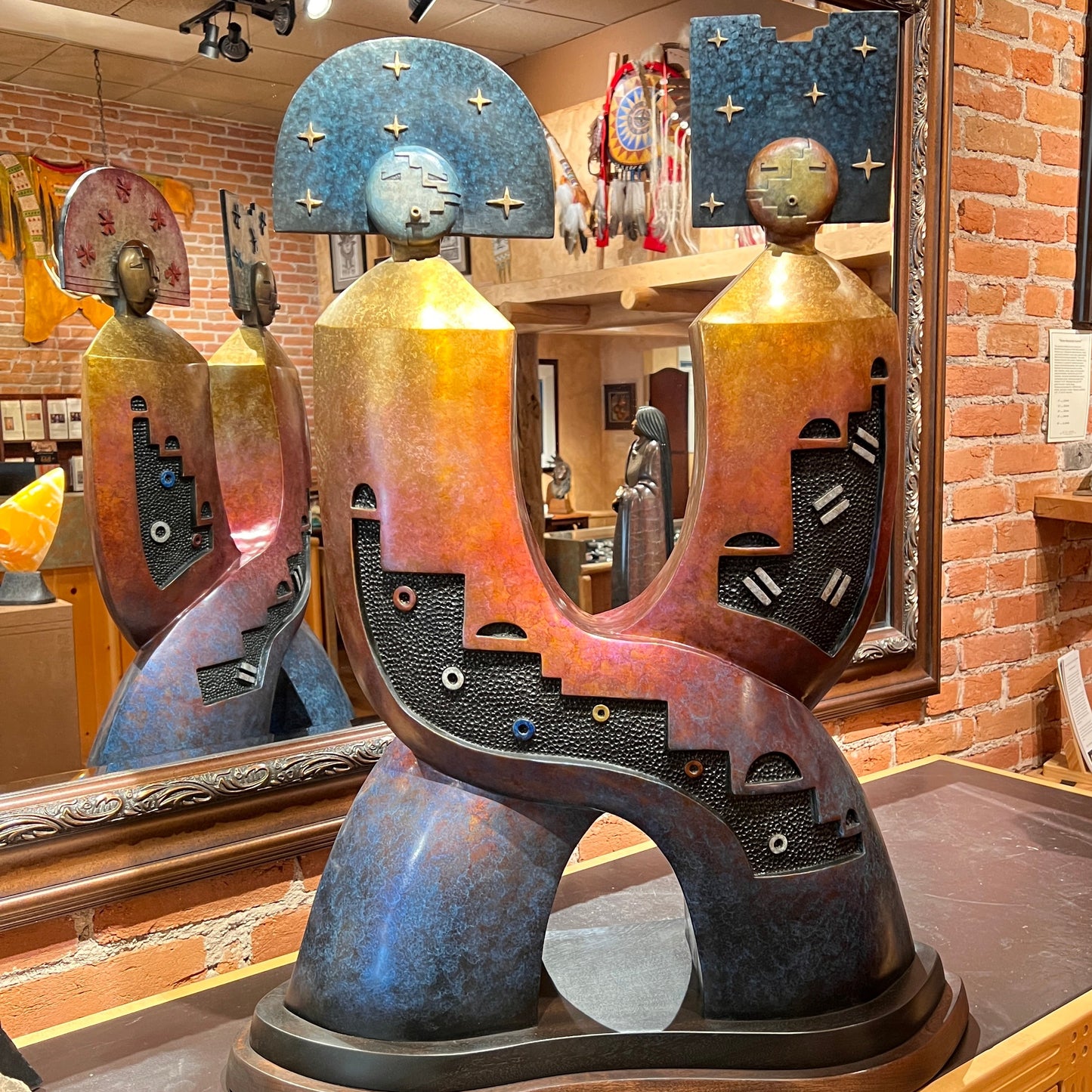 Relationship: The Eternal Journey, Joe Cajero, Jemez Pueblo, Native American Sculptor
