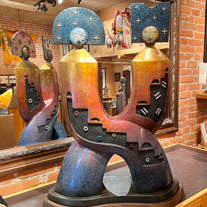 Relationship: The Eternal Journey, Joe Cajero, Jemez Pueblo, Native American Sculptor