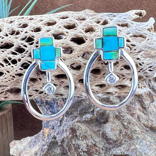 David Rosales Sonoran Gold Earrings w/Cubic Zirconia