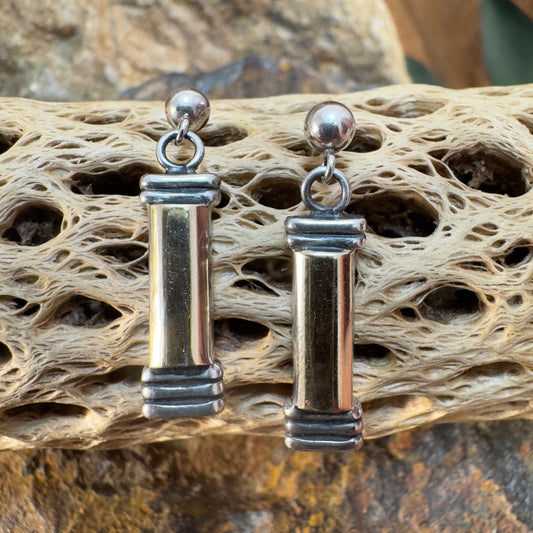 MM Rogers 14K Gold and Sterling Silver Earrings