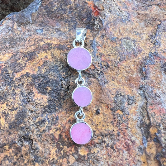 David Rosales Make Me Blush Triple Drop Sterling Silver Pendant