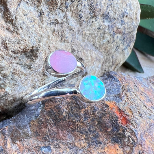 David Rosales Make Me Blush Double Stone Sterling Silver Ring