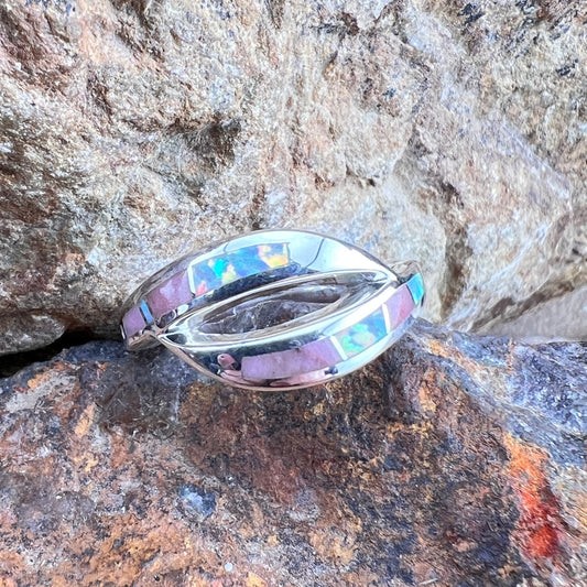 David Rosales Make Me Blush Inlaid Sterling Silver Ring