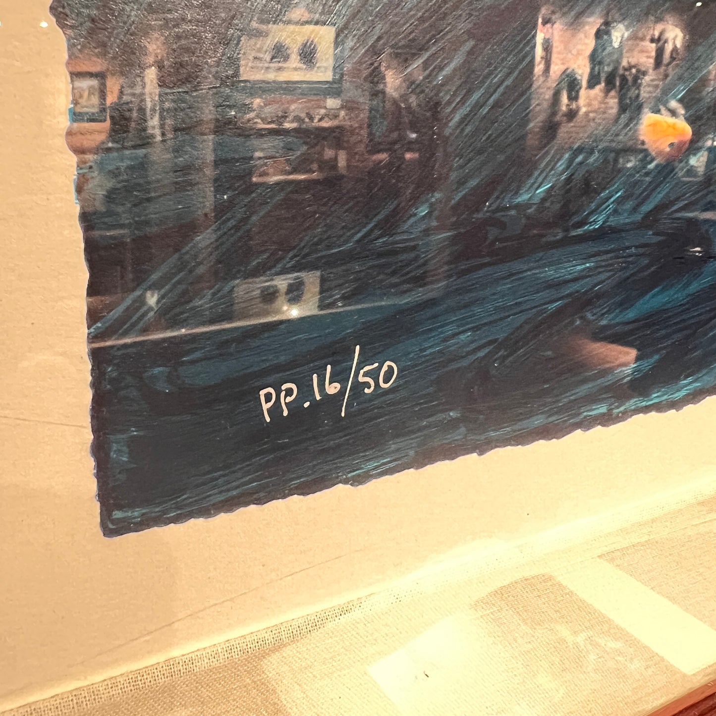 'Wolf' hand-signed serigraph by John Nieto - Estate