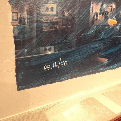 'Wolf' hand-signed serigraph by John Nieto - Estate