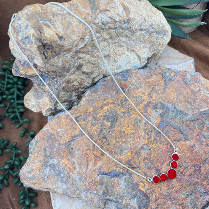 David Rosales Rosarita Five-Stone Sterling Silver Necklace