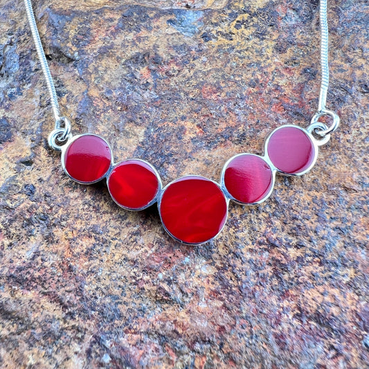 David Rosales Rosarita Five-Stone Sterling Silver Necklace