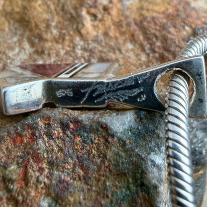 Vintage Reversible Square Yei Inlay Pendant by Ray Tracey — Estate