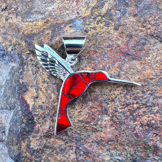 David Rosales Rosarita Sterling Silver Pendant Hummingbird