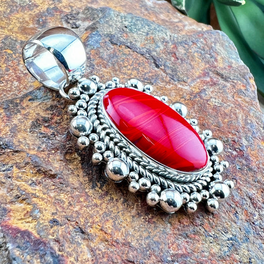Rosarita Sterling Silver Pendant by Artie Yellowhorse