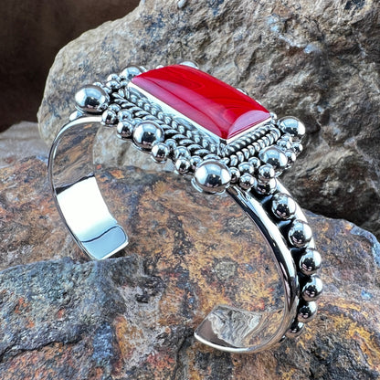 Rosarita Sterling Silver Cuff Bracelet by Artie Yellowhorse