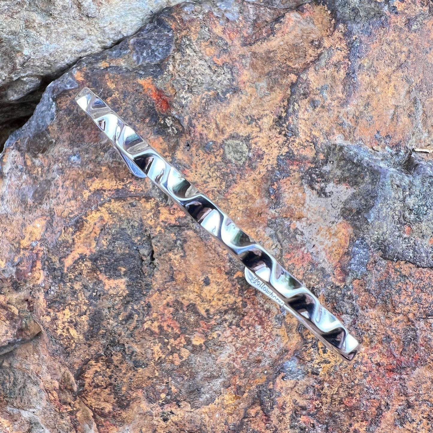 Sterling Silver Geometrical Bracelet Cuff by Artie Yellowhorse
